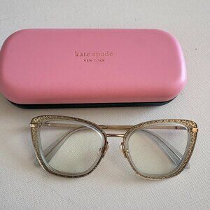 Kate Spade Eyeglasses Madeira/G KB7 Crystal Gray/Gold Butterfly